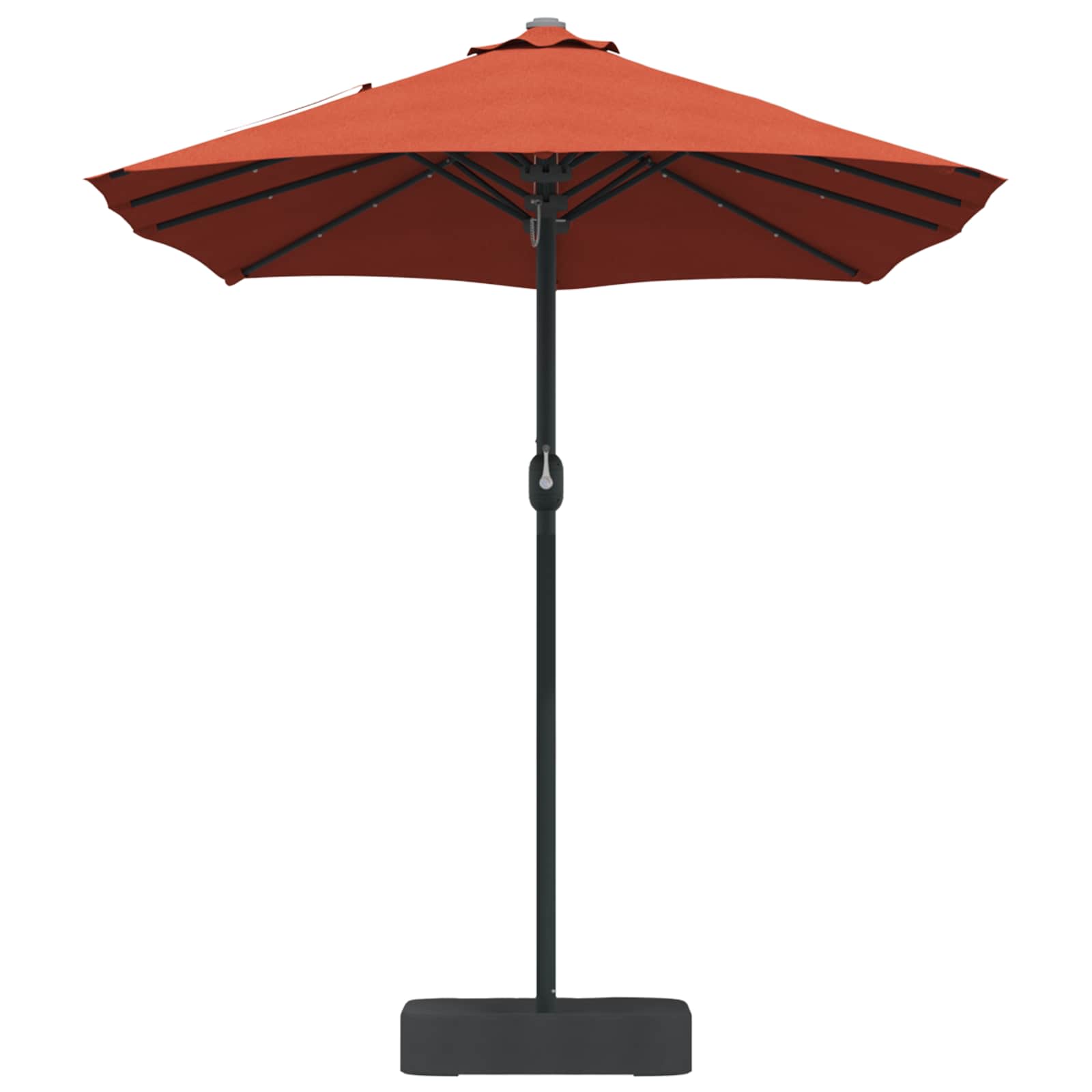 vidaXL Garden Parasol Terracotta 385 x 209 x 244 cm Polyester 5