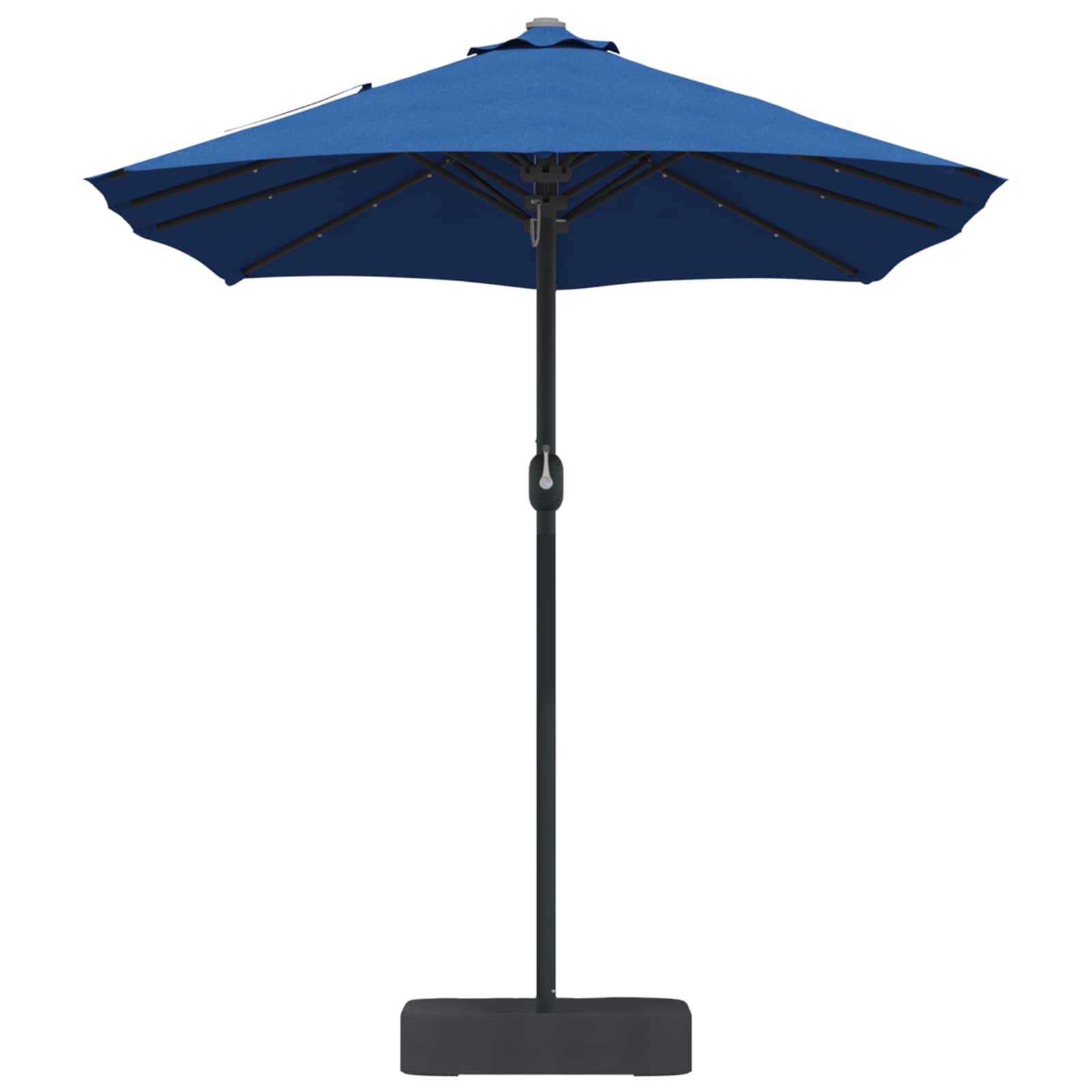 vidaXL Garden Parasol 385 x 209 x 244 cm Polyester Azurblau 5