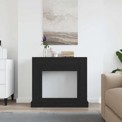 vidaXL Fireplace Surround Black Oak 100x30x87.5 cm Engineered Wood 3