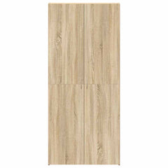 vidaXL Shoe Cabinet 80 x 35.5 x 180 cm Engineered Wood Brown 6