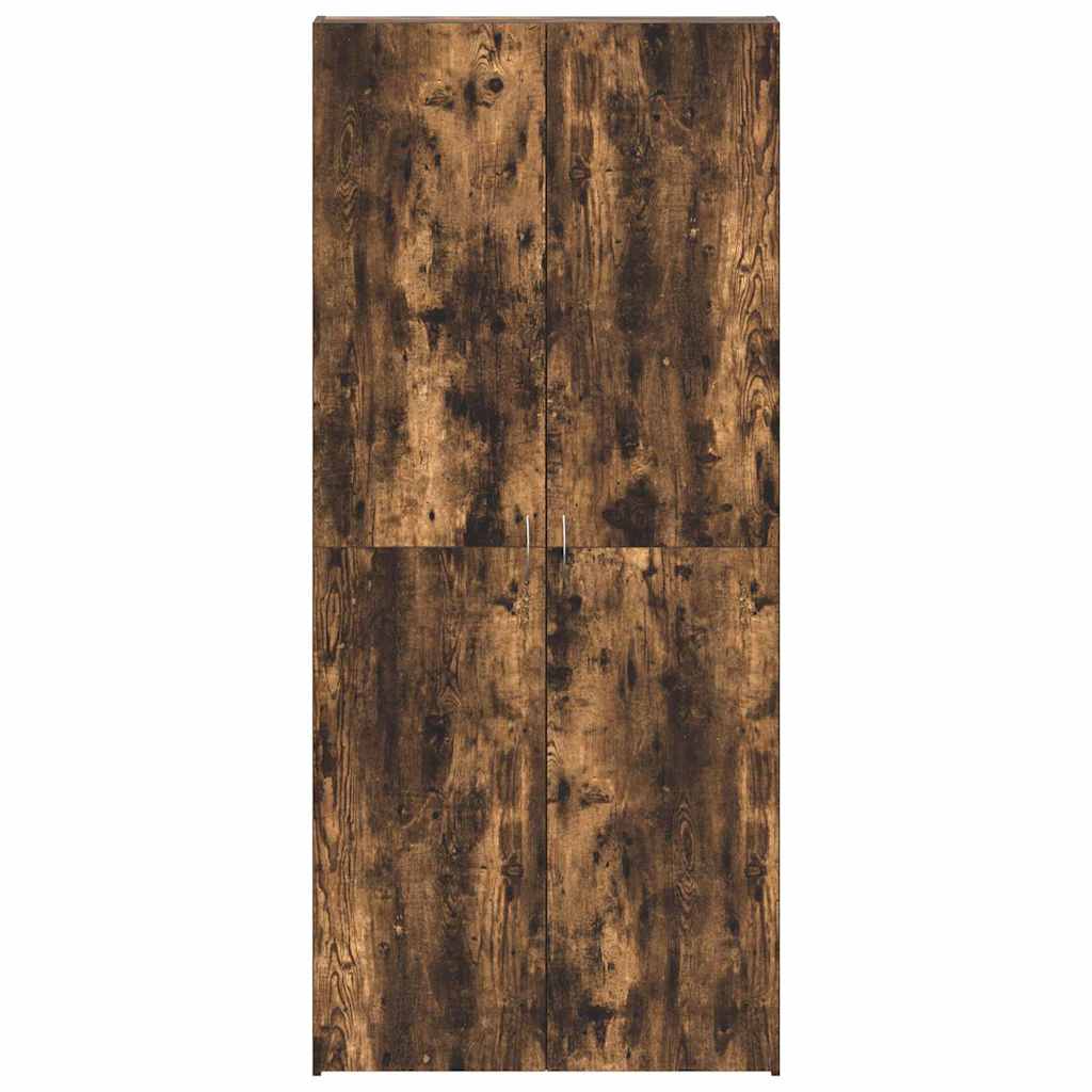 vidaXL Shoe Cabinet 80 x 35.5 x 180 cm Engineered Wood Multicolour 6