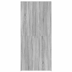 vidaXL Shoe Cabinet 80 x 35.5 x 180 cm Engineered Wood Grey 6
