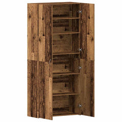vidaXL Shoe Cabinet 80 x 35.5 x 180 cm Engineered Wood Brown 5