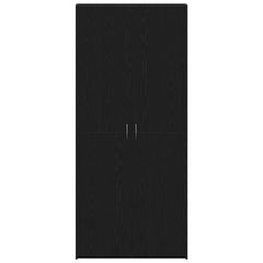 vidaXL Shoe Cabinet 80 x 35.5 x 180 cm Engineered Wood Black 6