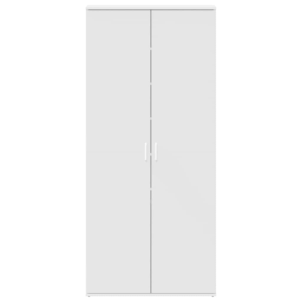vidaXL Shoe Cabinet 80 x 39 x 178 cm Engineered Wood White 6