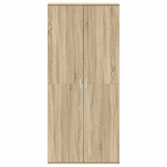 vidaXL Shoe Cabinet 80 x 39 x 178 cm Engineered Wood Sonoma Oak 6