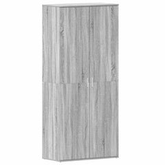 vidaXL Shoe Cabinet 80 x 39 x 178 cm Engineered Wood Grey Sonoma 2