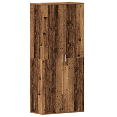 vidaXL Shoe Cabinet 80 x 39 x 178 cm Engineered Wood Old Wood 2