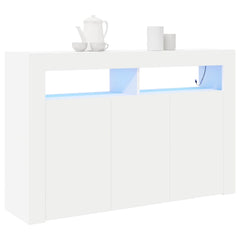 Sideboard 116 x 30 x 75 cm Engineered Wood White