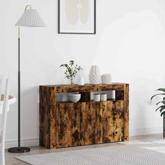Sideboard 116 x 30 x 75 cm Engineered Wood Smoked oak