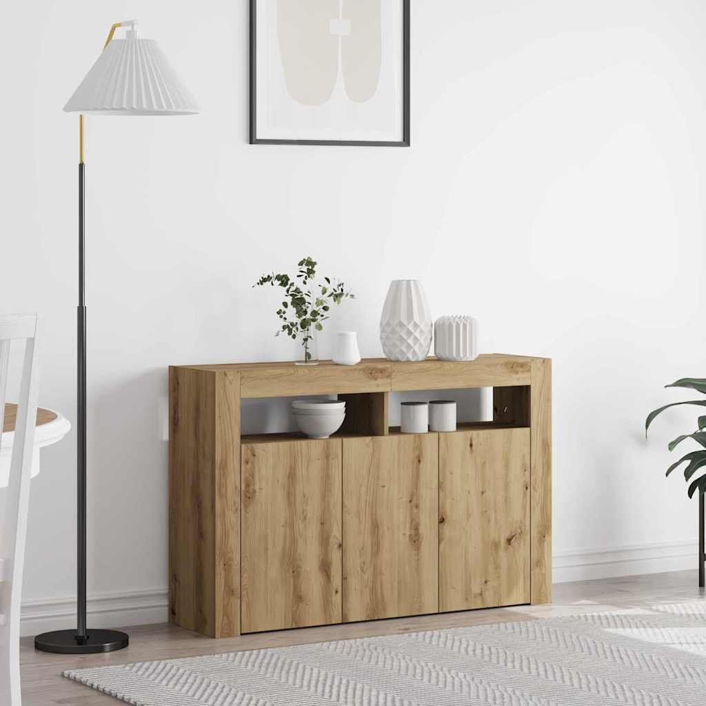 Sideboard 116 x 30 x 75 cm Engineered Wood Artisan oak