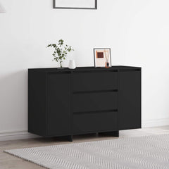 Sideboard 120 x 41 x 75 cm Engineered Wood Black