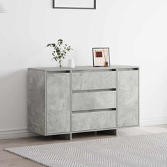 Sideboard 120 x 41 x 75 cm Engineered Wood Concrete grey