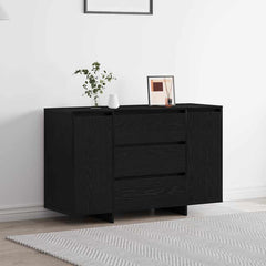 Sideboard 120 x 41 x 75 cm Engineered Wood Black oak