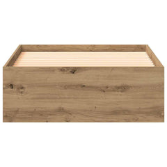 Bed Frame with Drawer Engineered Wood Length 200 cm Artisan Oak 90 cm