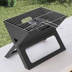 vidaXL Outdoor Grill 46 x 31 x 31 cm Steel Black 4