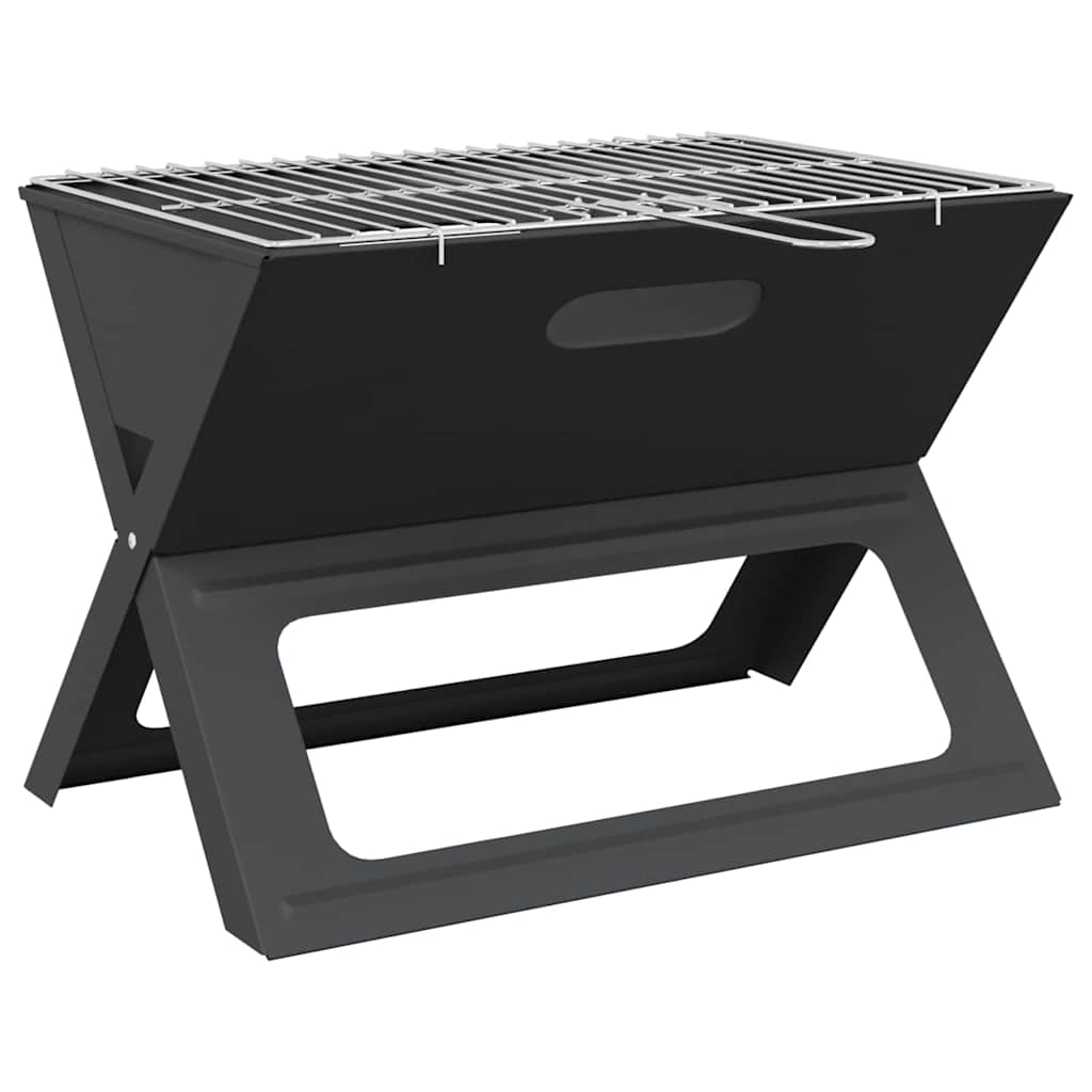 vidaXL Outdoor Grill 46 x 31 x 31 cm Steel Black 2