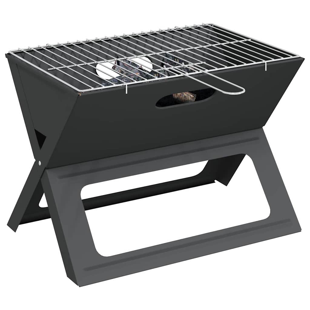 vidaXL Outdoor Grill 46 x 31 x 31 cm Steel Black 3