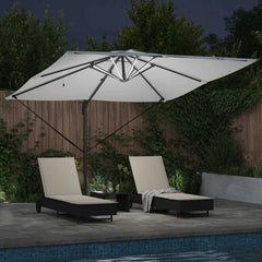 vidaXL Umbrella Sand 286 x 284 x 270 cm Aluminium and Polyester 4