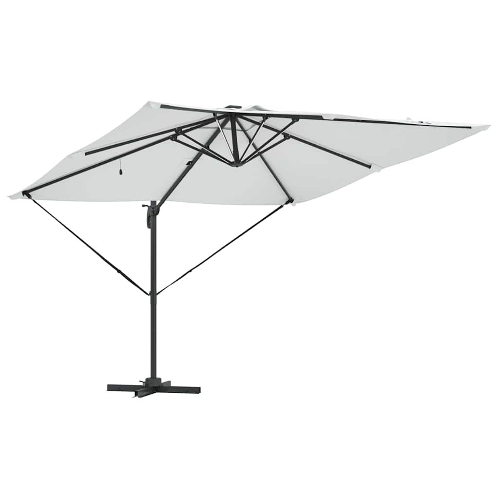 vidaXL Umbrella Sand 286 x 284 x 270 cm Aluminium and Polyester 5