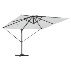 vidaXL Umbrella Sand 286 x 284 x 270 cm Aluminium and Polyester 5