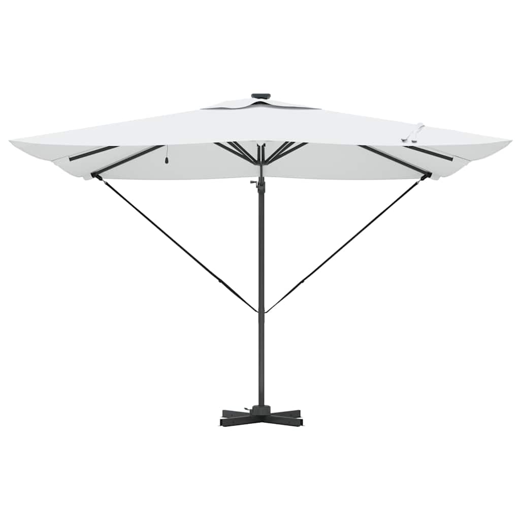 vidaXL Umbrella Sand 286 x 284 x 270 cm Aluminium and Polyester 6