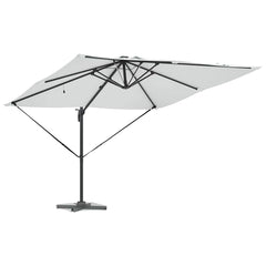 vidaXL Umbrella Sand 286 x 284 x 270 cm Aluminium and Polyester 3