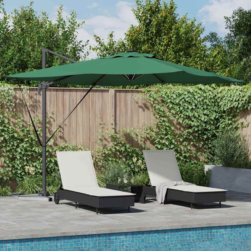 vidaXL Umbrella Green 286 x 284 x 270 cm Aluminium and Polyester 1