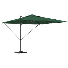 vidaXL Umbrella Green 286 x 284 x 270 cm Aluminium and Polyester 2