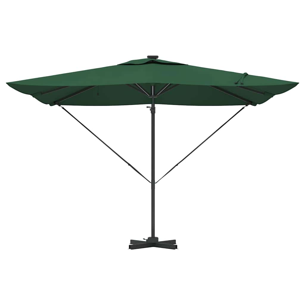vidaXL Umbrella Green 286 x 284 x 270 cm Aluminium and Polyester 6