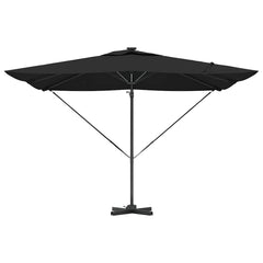 vidaXL Umbrella Black 286 x 284 x 270 cm Aluminium and Polyester 6