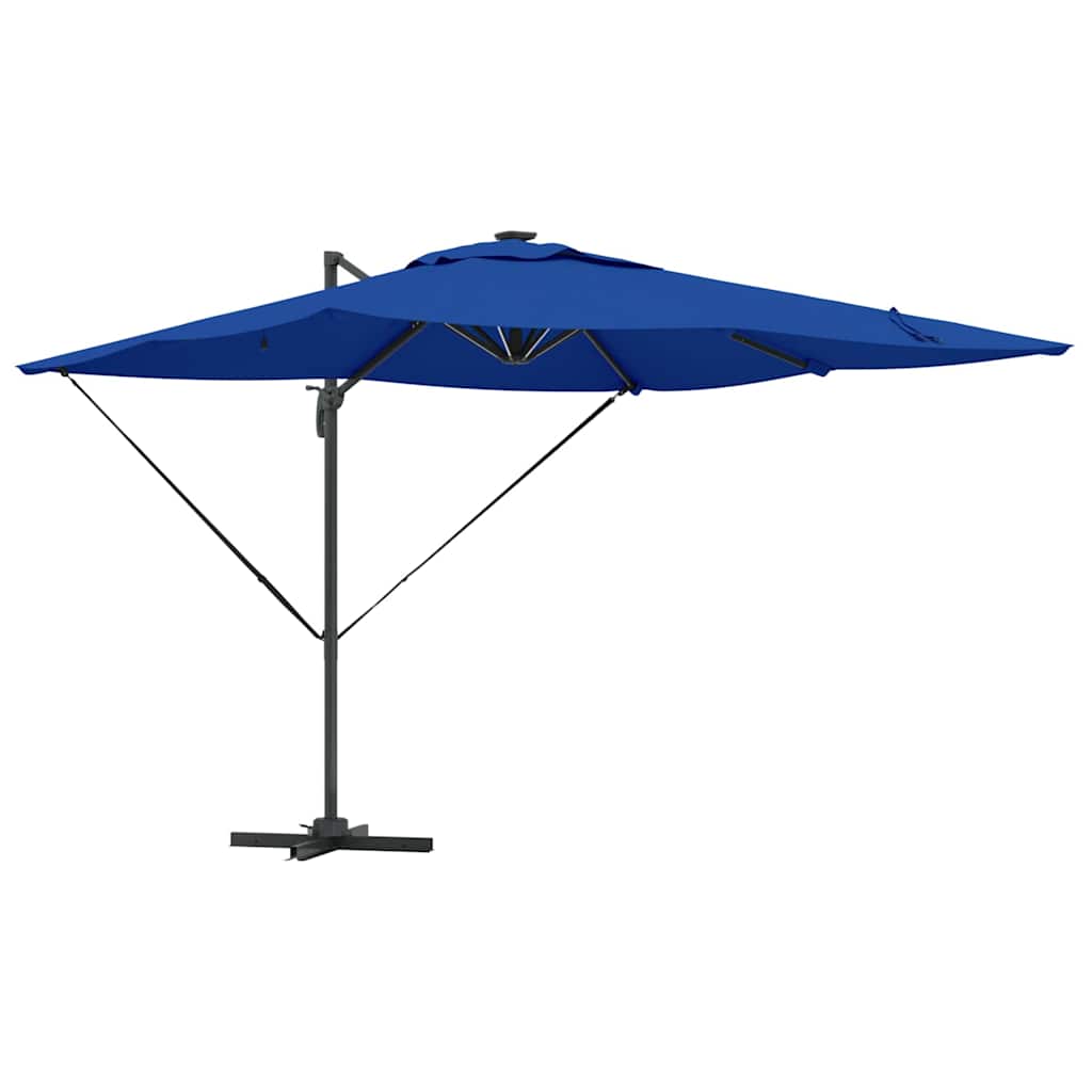 Umbrella 286 x 284 x 270 cm Aluminium and Polyester Azure blue