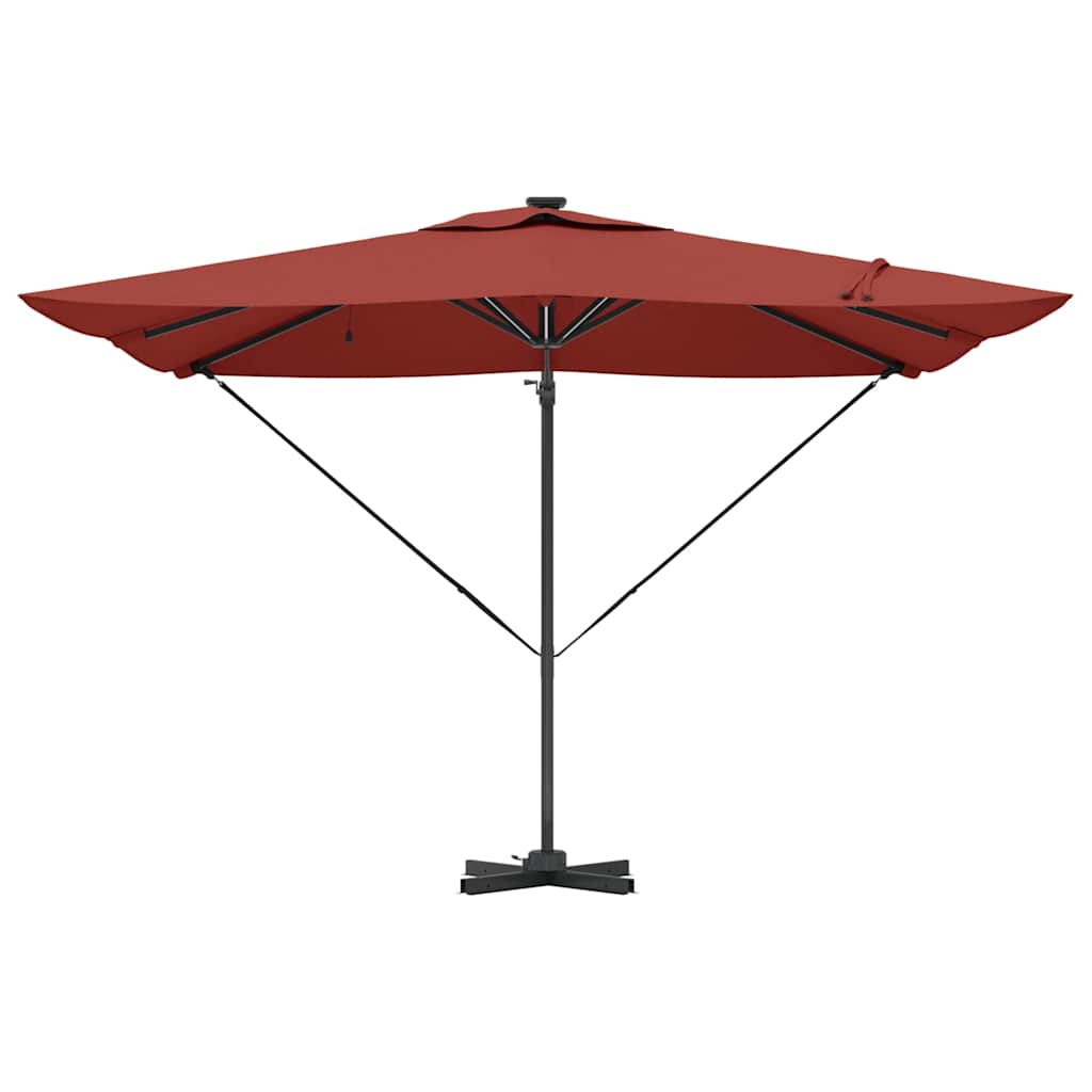 vidaXL Umbrella Terracotta 286 x 284 x 270 cm Aluminium and Polyester 6