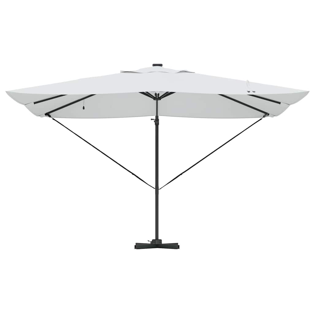 vidaXL Umbrella 352 x 251 x 265 cm Polyester and Aluminium Sand 6