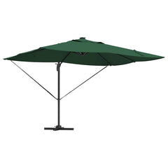 vidaXL Umbrella 352 x 251 x 265 cm Polyester and Aluminium Green 2