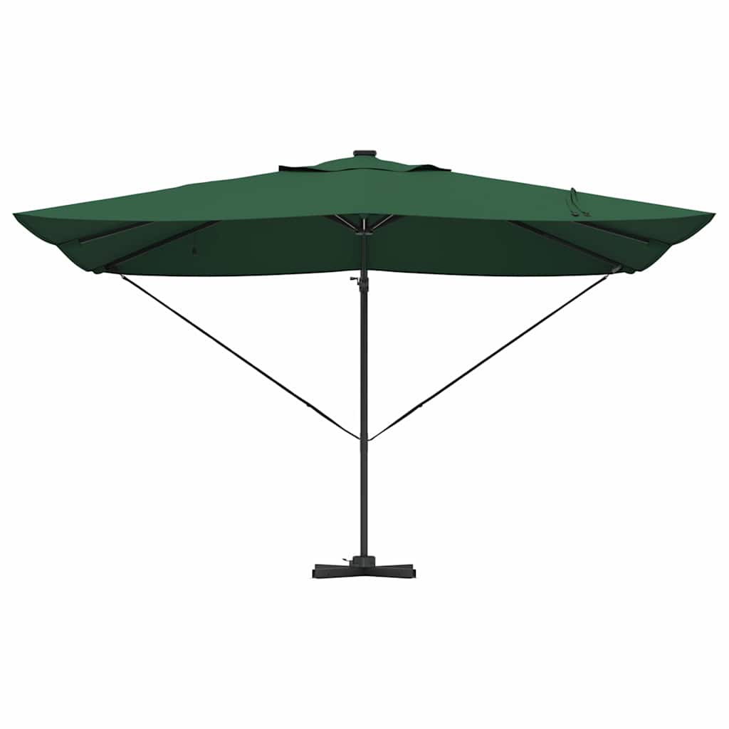 vidaXL Umbrella 352 x 251 x 265 cm Polyester and Aluminium Green 6