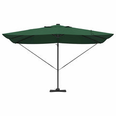 vidaXL Umbrella 352 x 251 x 265 cm Polyester and Aluminium Green 6
