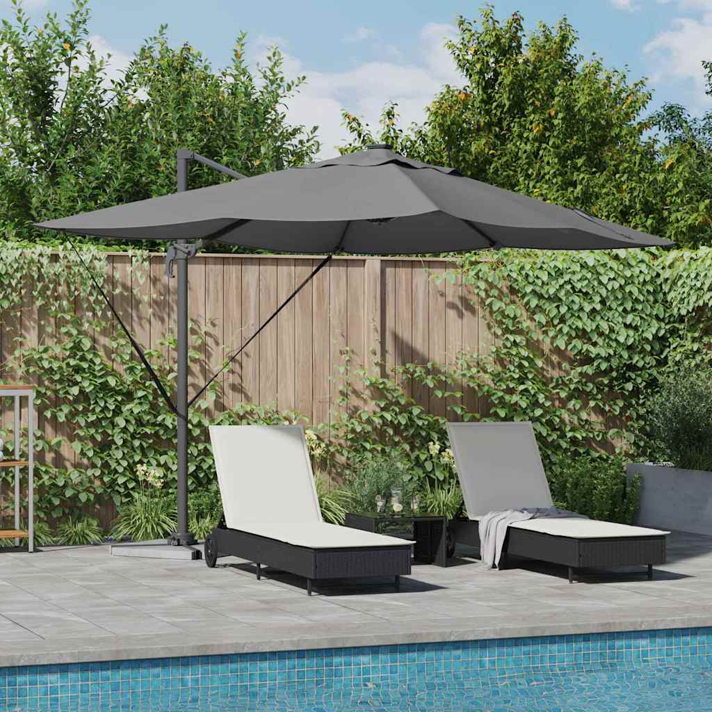 vidaXL Umbrella 352 x 251 x 265 cm Polyester and Aluminium Anthracite 1