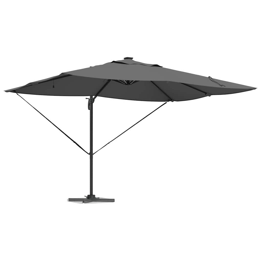 vidaXL Umbrella 352 x 251 x 265 cm Polyester and Aluminium Anthracite 3