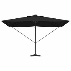 vidaXL Umbrella 352 x 251 x 265 cm Polyester and Aluminium Black 6