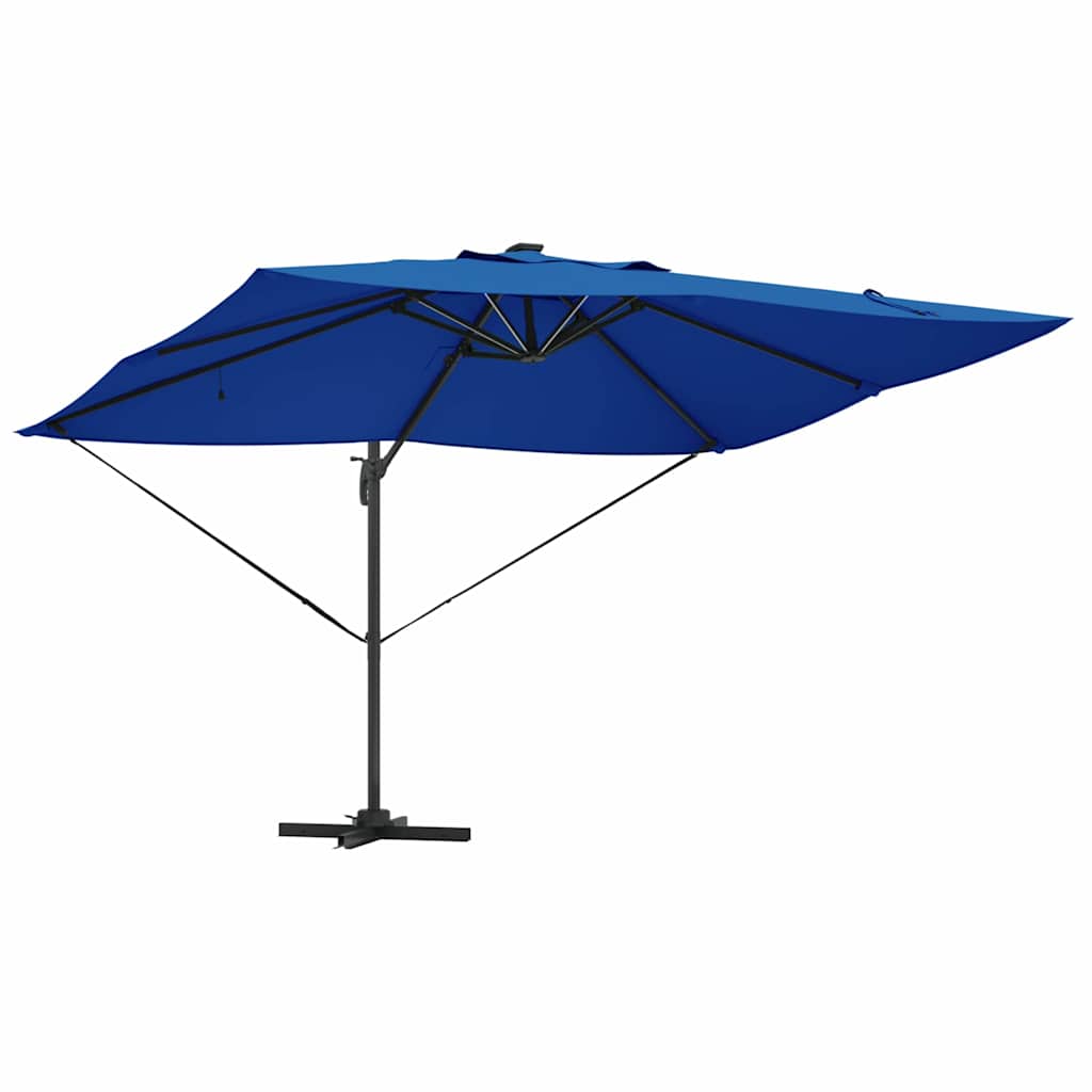 vidaXL Umbrella 352 x 251 x 265 cm Polyester and Aluminium Azurblau 5