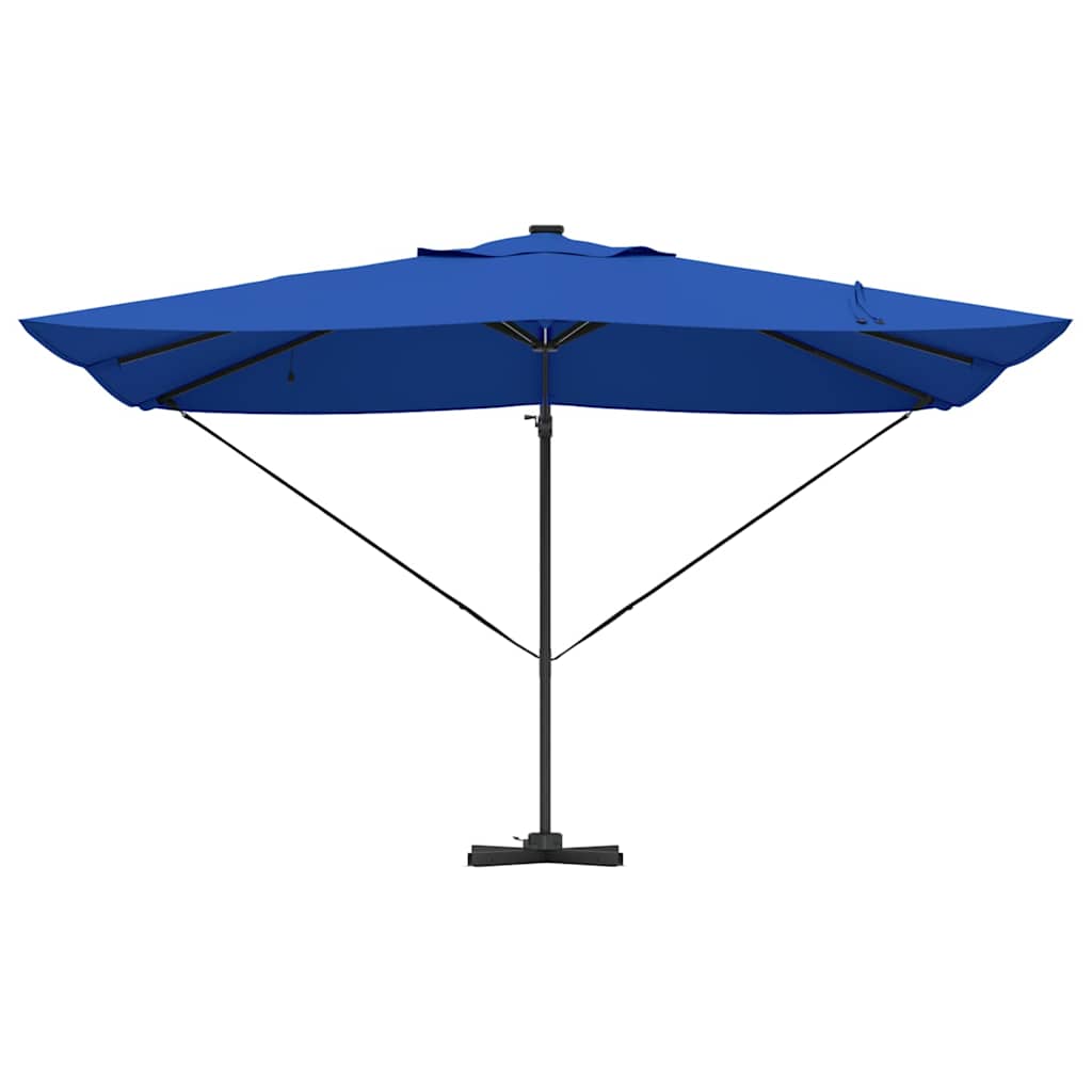 vidaXL Umbrella 352 x 251 x 265 cm Polyester and Aluminium Azurblau 6