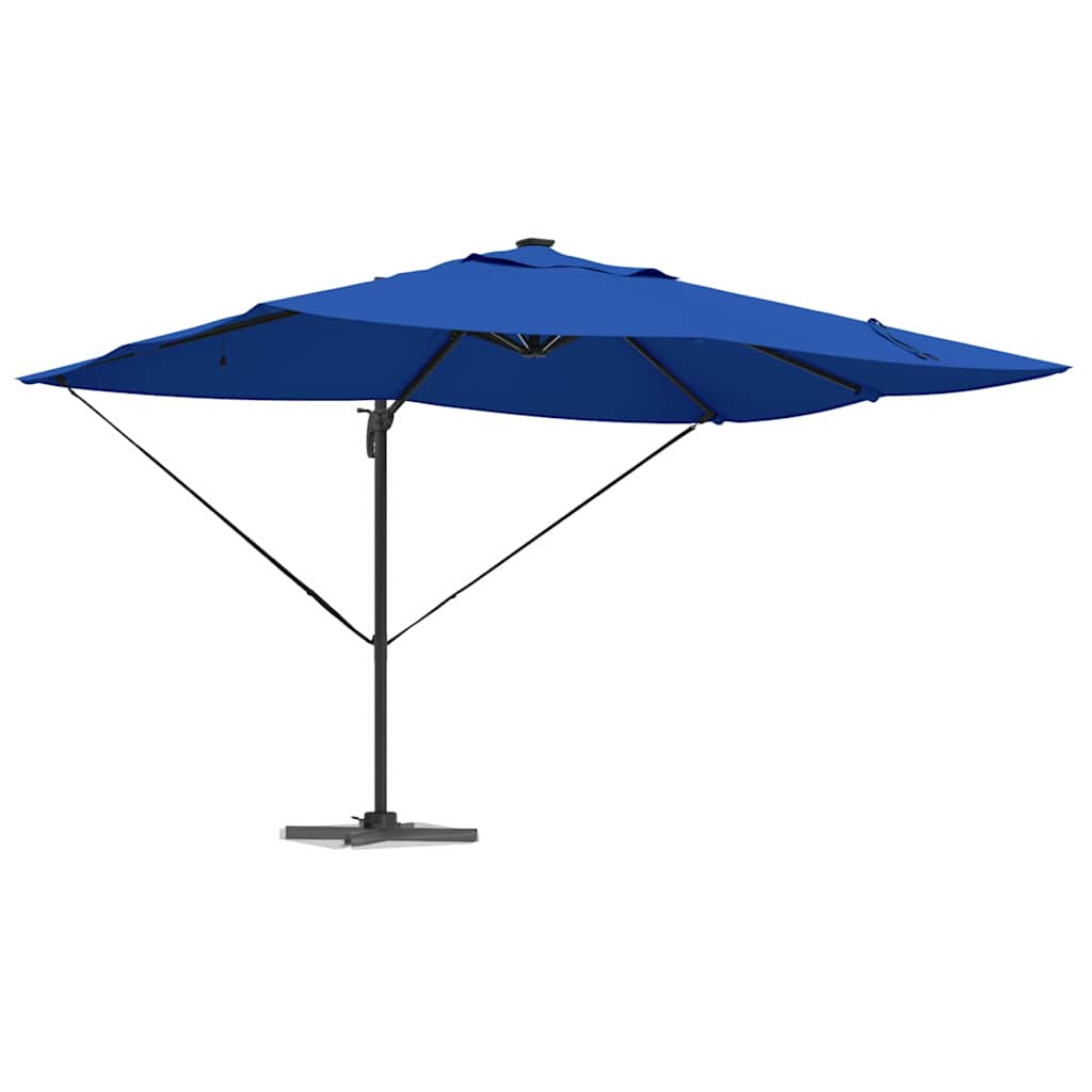 vidaXL Umbrella 352 x 251 x 265 cm Polyester and Aluminium Azurblau 3