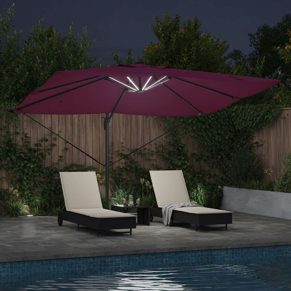 vidaXL Umbrella 352 x 251 x 265 cm Polyester and Aluminium 4
