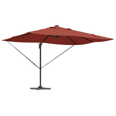 vidaXL Umbrella 352 x 251 x 265 cm Polyester and Aluminium Terracotta 2