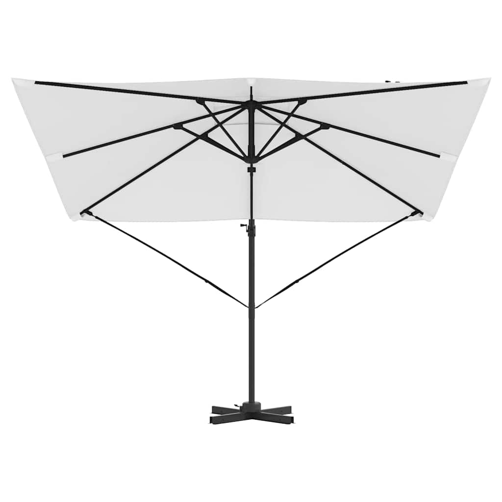 vidaXL Roma Parasol Beige 286 x 284 x 265 cm Aluminium and Polyester 5