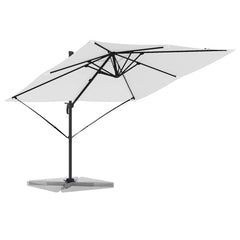 vidaXL Roma Parasol Beige 286 x 284 x 265 cm Aluminium and Polyester 3