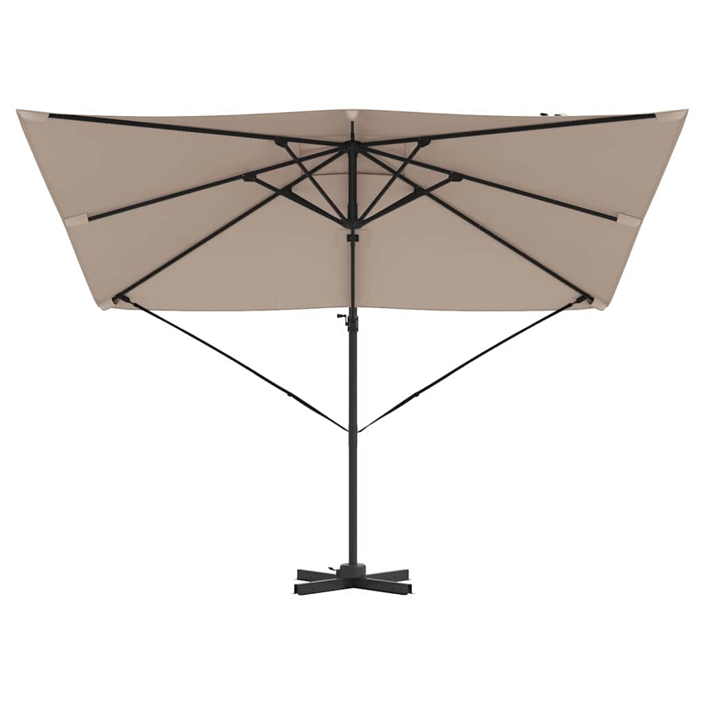 vidaXL Roma Parasol 286 x 284 x 265 cm Aluminium and Polyester 5