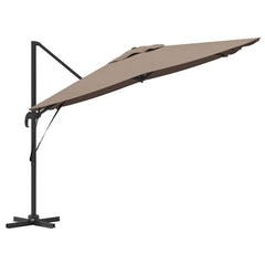 vidaXL Roma Parasol 286 x 284 x 265 cm Aluminium and Polyester 6
