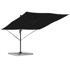 vidaXL Roma Parasol Black 286 x 284 x 265 cm Aluminium and Polyester 3